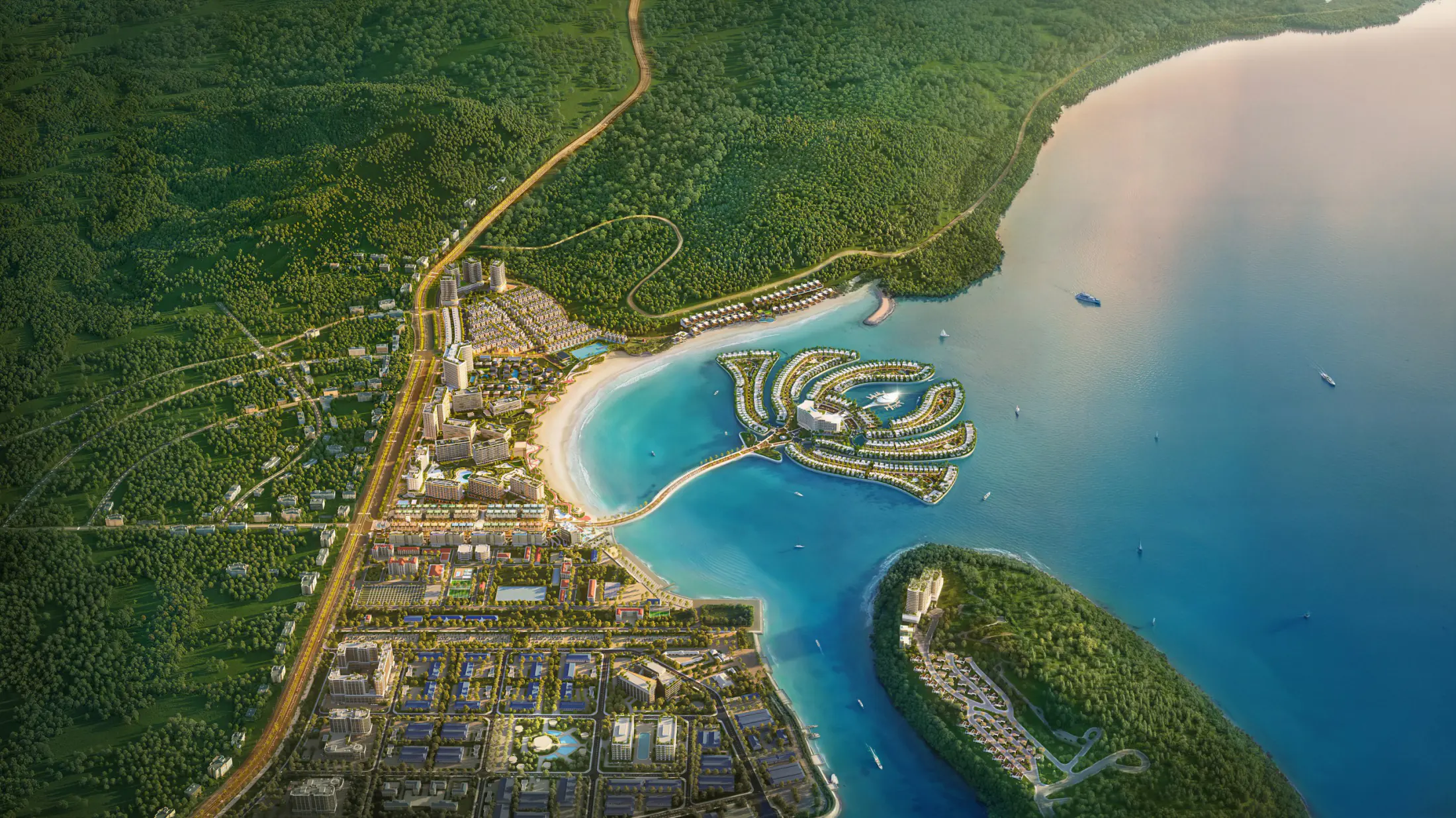 Мастер-план курорта Selavia: бухта Vinh Dam и остров Sen Island